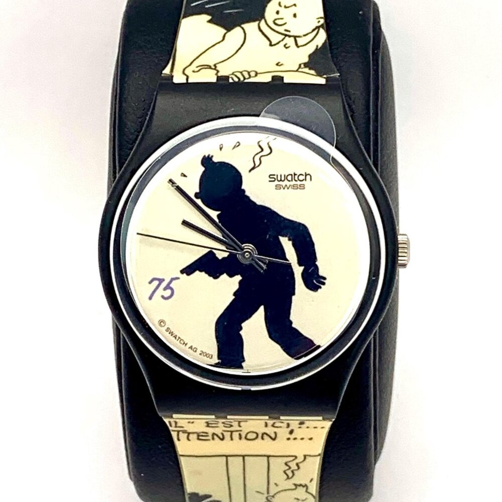 Designer Swatch Watch Limited Edition Happy Birthday TinTin #3866/9999 and #3867